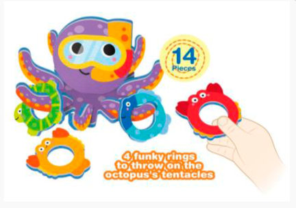 Набор игрушек для купания Осминог, 70009547