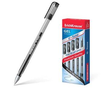 Ручка гелевая G-TONE 0.5мм черн. 17810