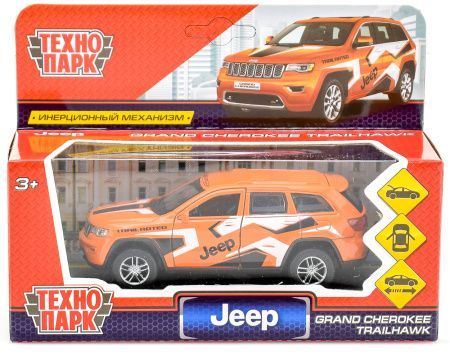 Машина мет. ин. JEEP GRAND CHEROKEE СПОРТ 12 см,  CHEROKEE-12-SRT 378264