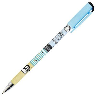 Ручка "Slim Soft.Pinguin" синяя 0.5/140мм/иг корпус рисунок LOREX LXOPSS-IC5 9402